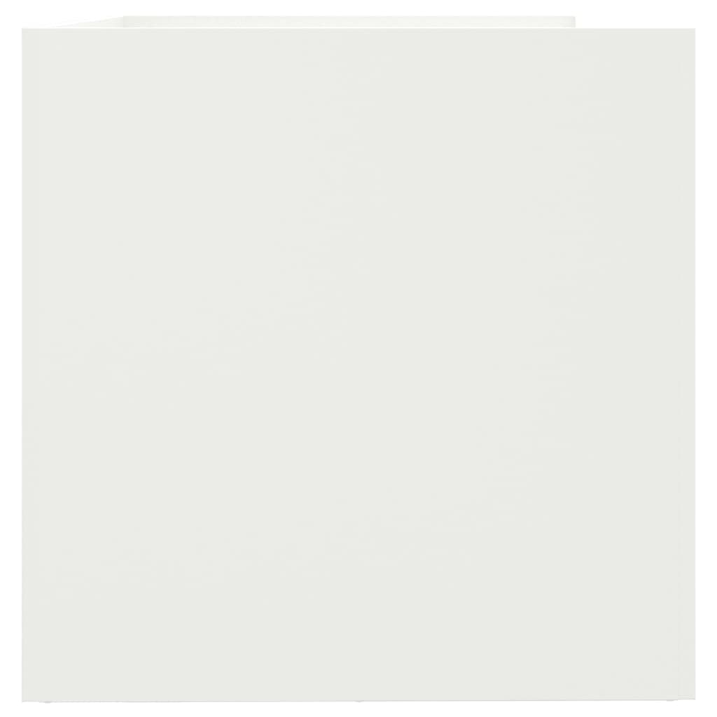 vidaXL Donica, biała, 62x40x39 cm, stal