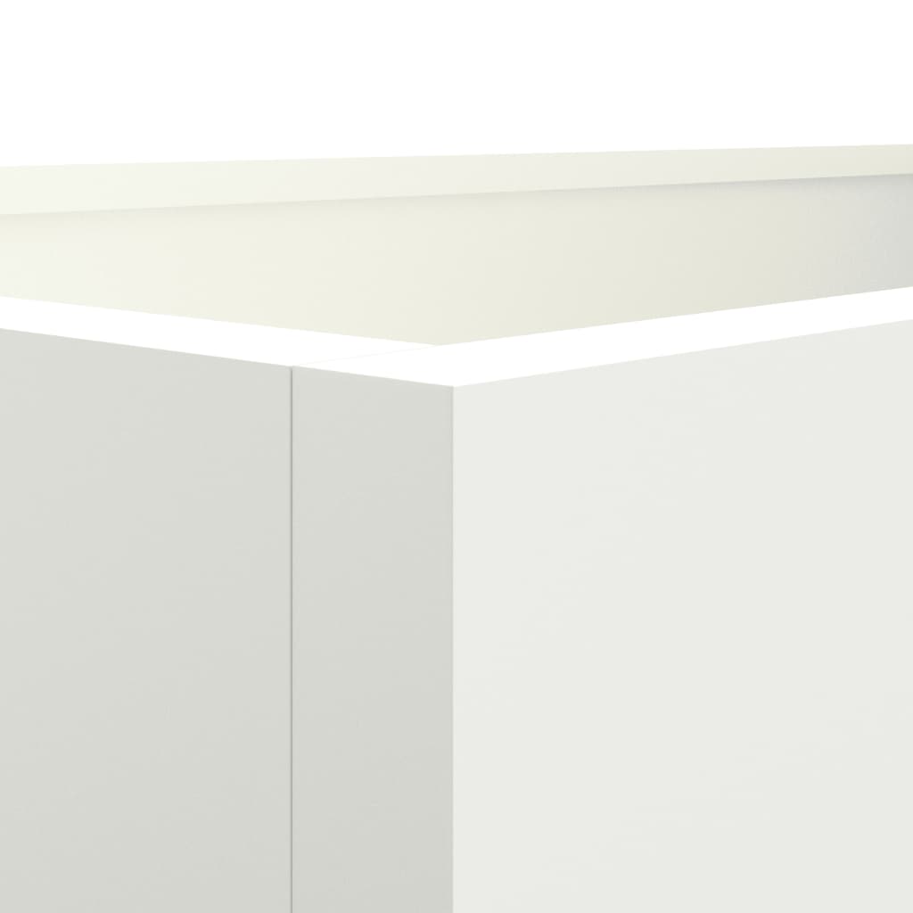 vidaXL Donica, biała, 62x40x39 cm, stal