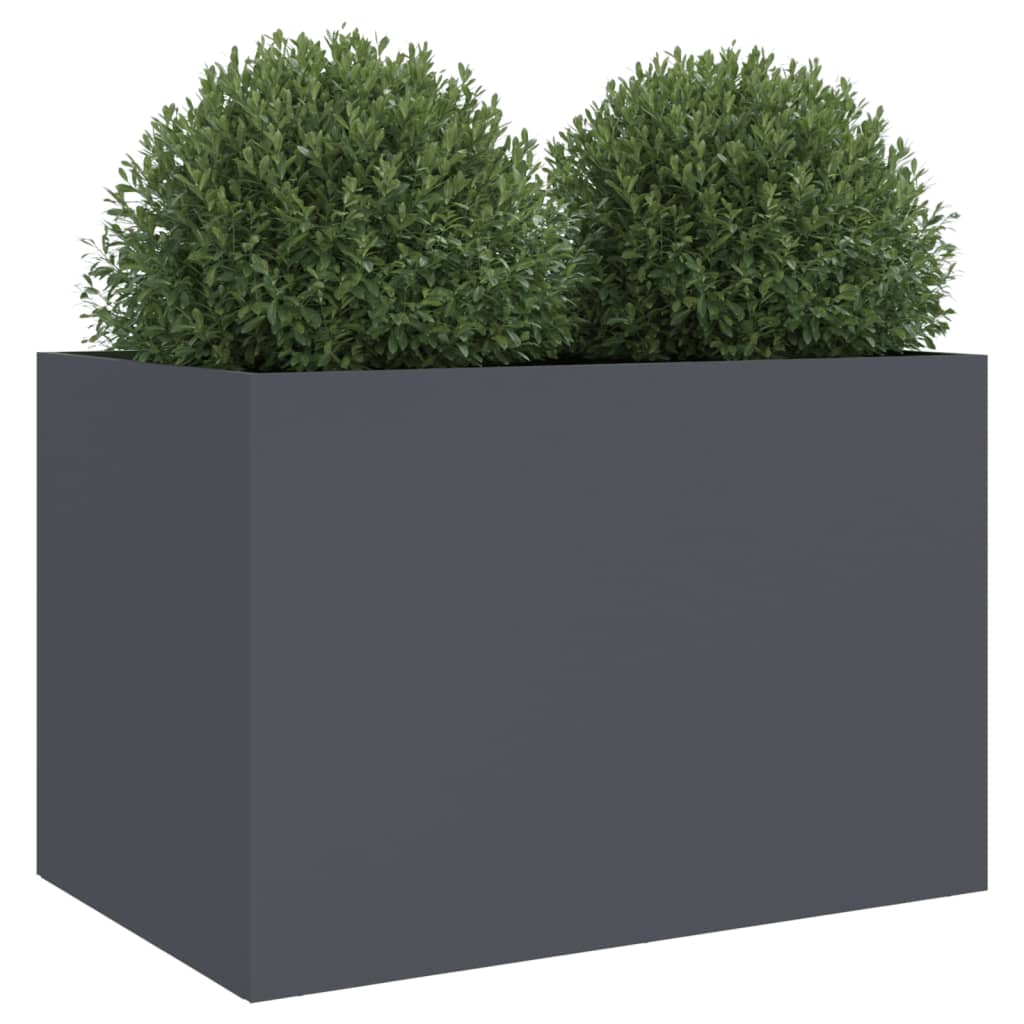 vidaXL Donica, antracytowa, 62x40x39 cm, stal