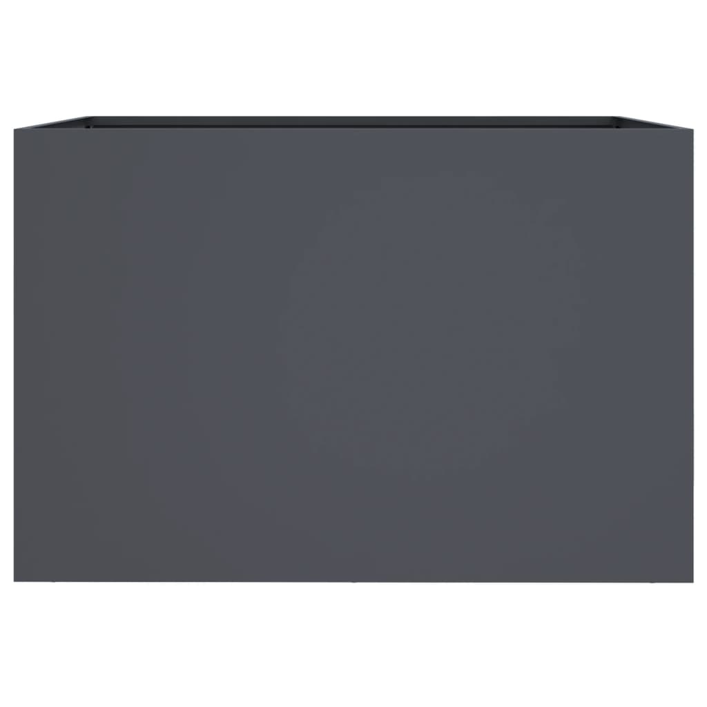 vidaXL Donica, antracytowa, 62x40x39 cm, stal