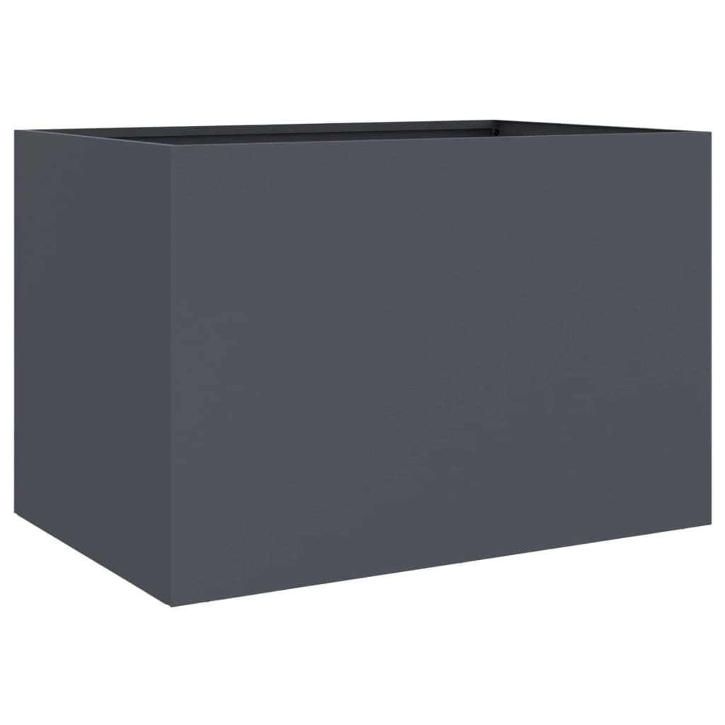 vidaXL Donica, antracytowa, 62x40x39 cm, stal