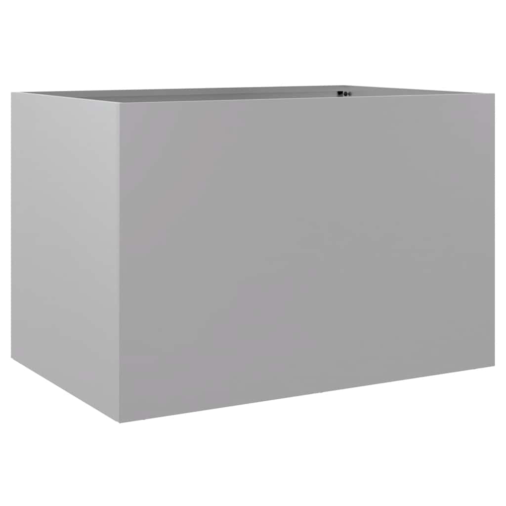 vidaXL Donica, srebrna, 62x40x39 cm, stal galwanizowana