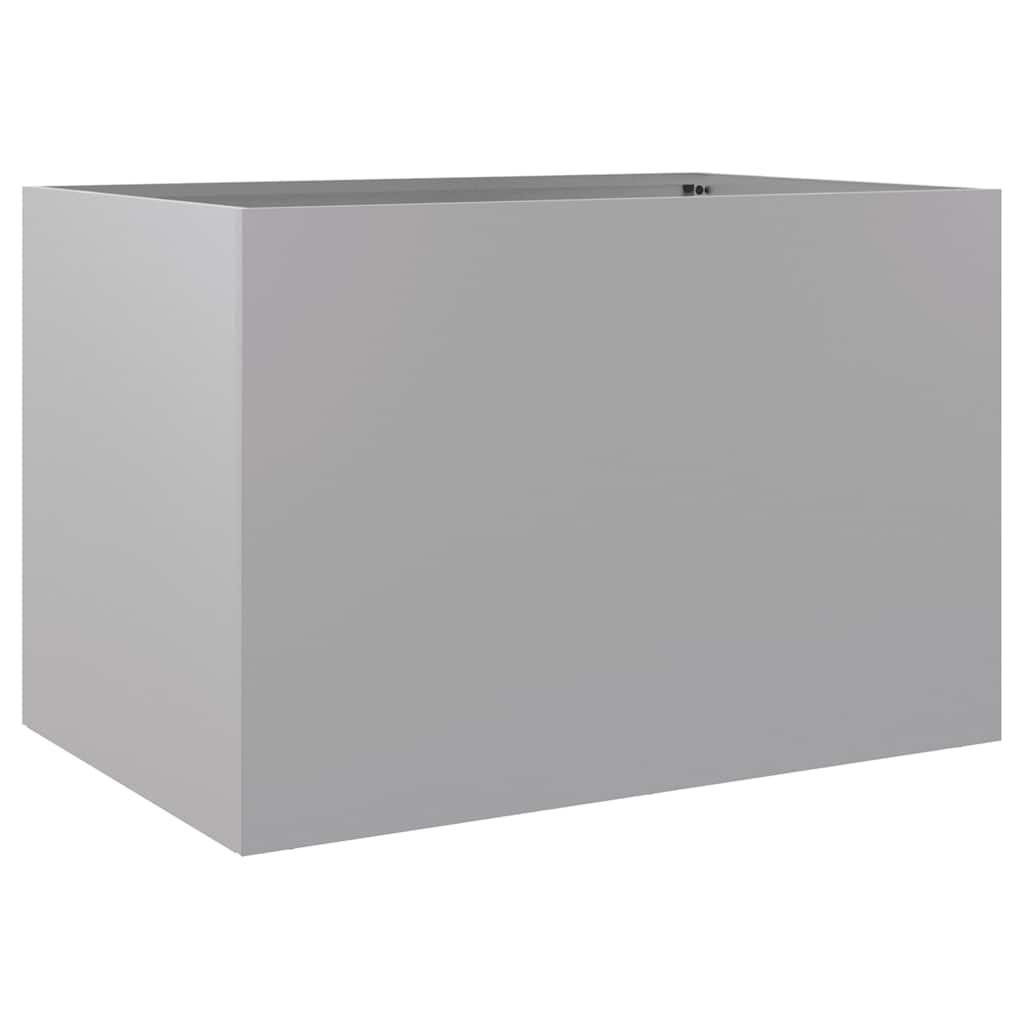 vidaXL Donica, srebrna, 62x40x39 cm, stal galwanizowana