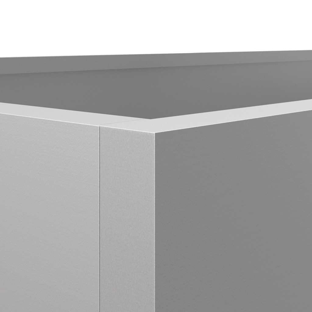 vidaXL Donica, srebrna, 62x40x39 cm, stal galwanizowana