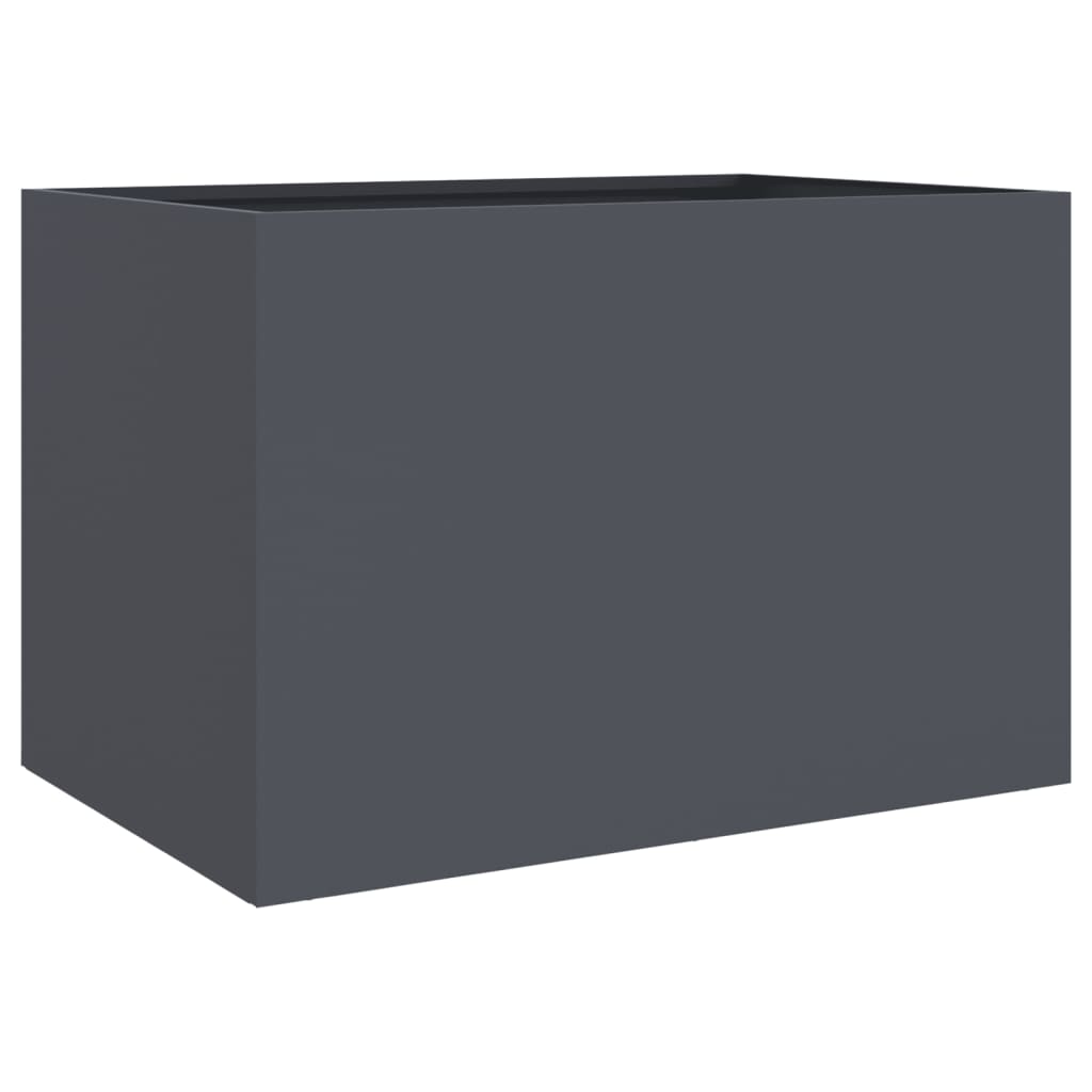 vidaXL Donica, antracytowa, 62x47x46 cm, stal