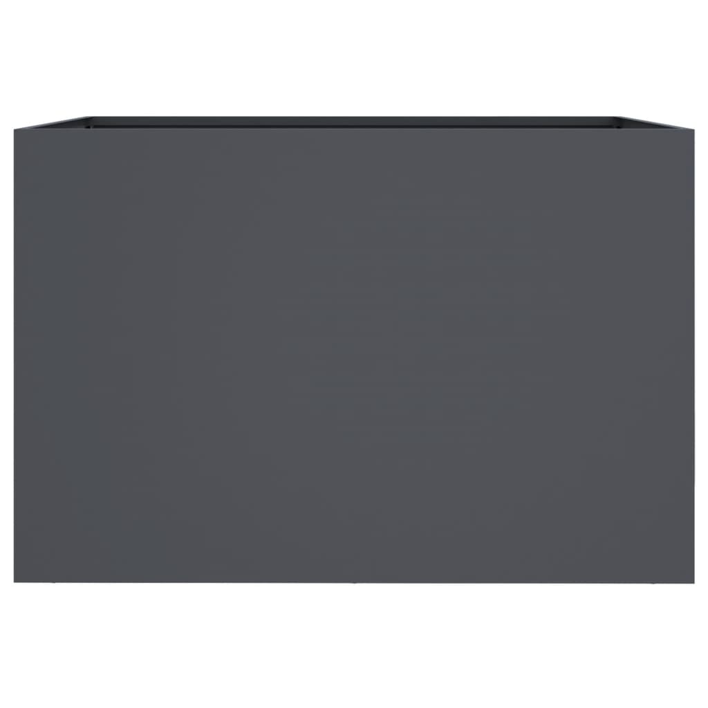 vidaXL Donica, antracytowa, 62x47x46 cm, stal