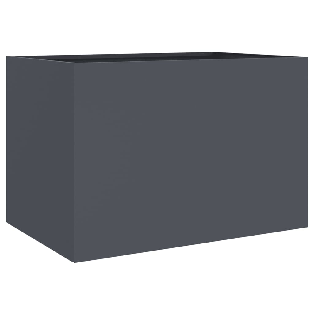 vidaXL Donica, antracytowa, 62x47x46 cm, stal