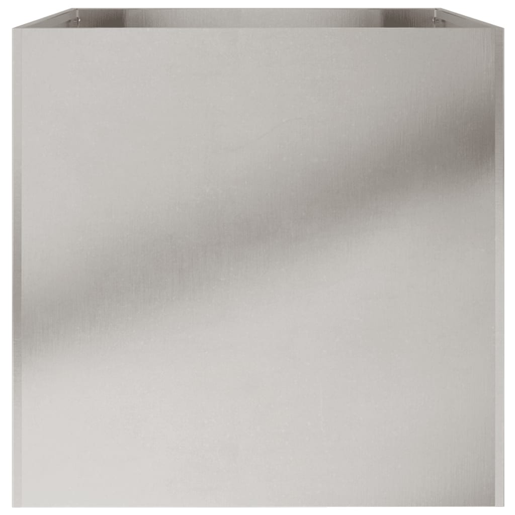 vidaXL Donica, srebrna, 62x47x46 cm, stal nierdzewna