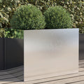 vidaXL Donica, srebrna, 62x47x46 cm, stal nierdzewna
