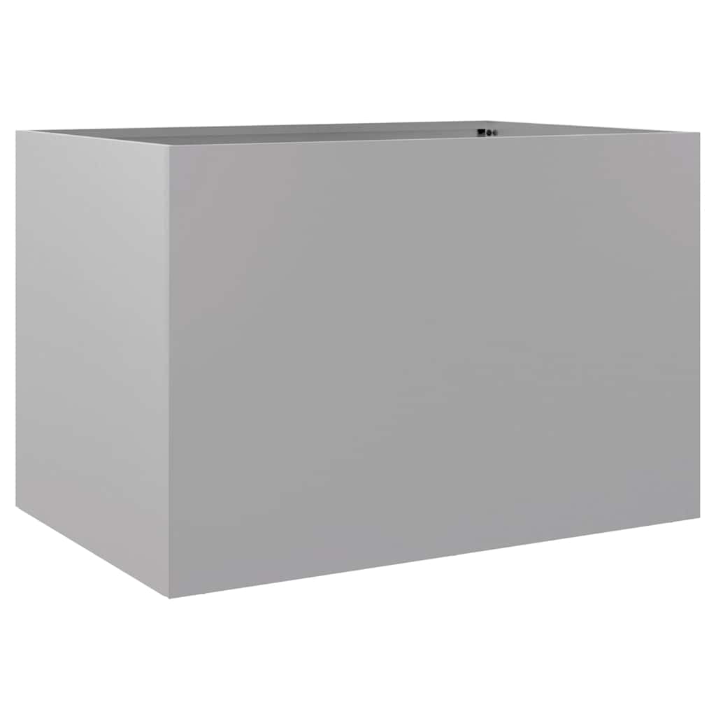 vidaXL Donica, srebrna, 62x47x46 cm, stal galwanizowana
