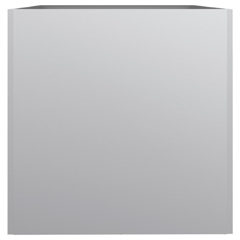 vidaXL Donica, srebrna, 62x47x46 cm, stal galwanizowana