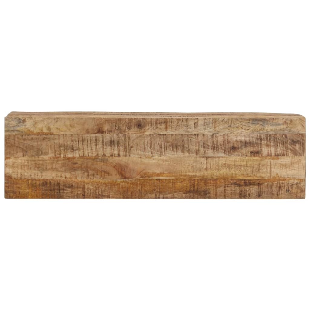 vidaXL Stolik konsolowy, 110x30x75 cm, surowe drewno mango i żelazo