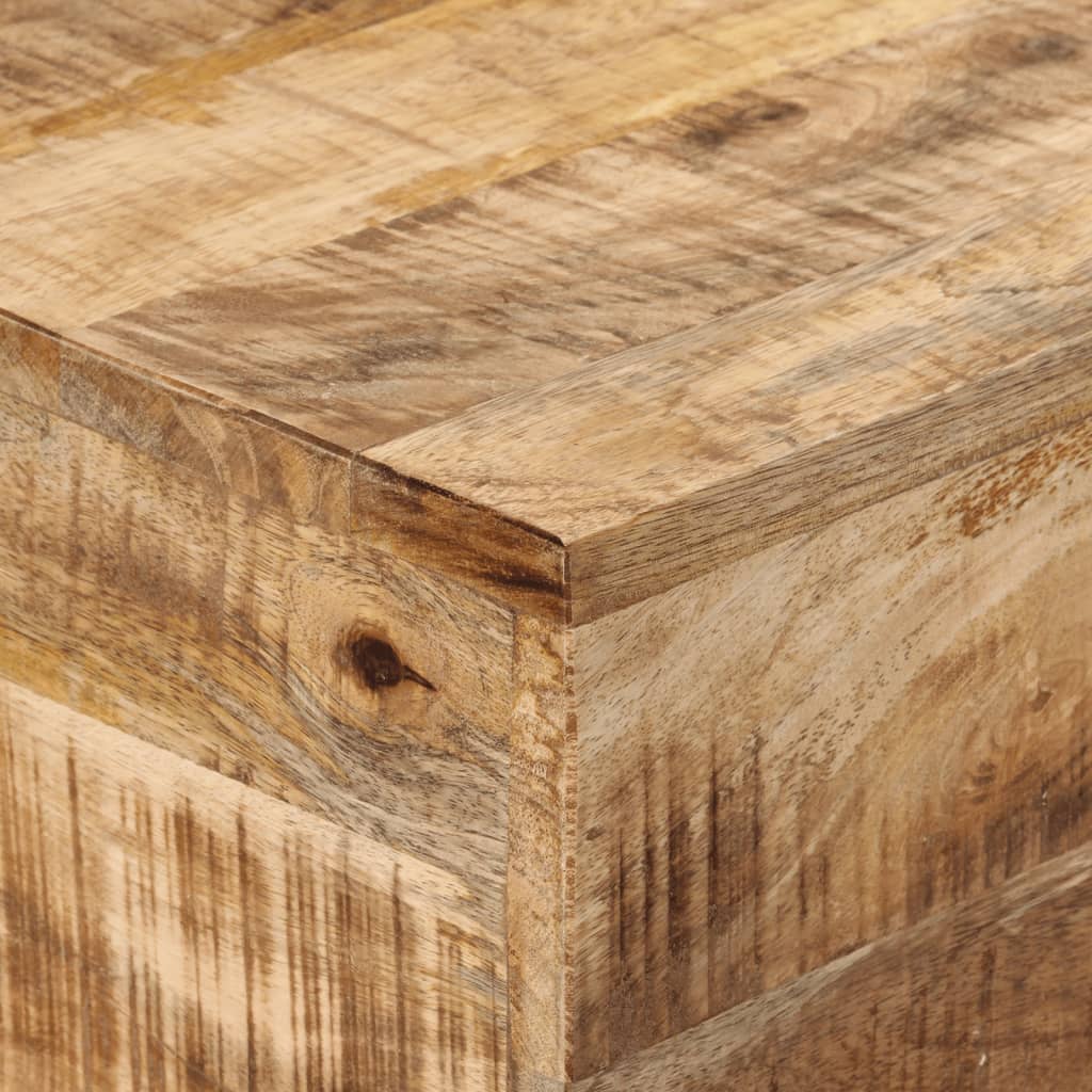 vidaXL Stolik konsolowy, 110x30x75 cm, surowe drewno mango i żelazo