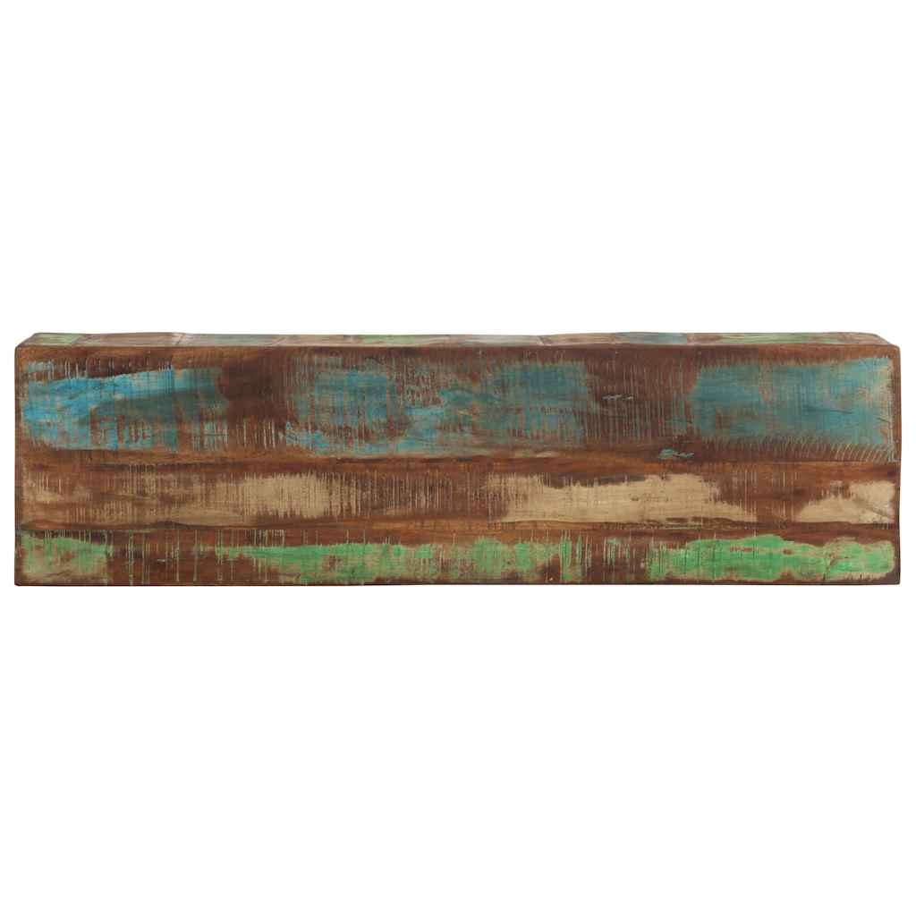 vidaXL Stolik konsolowy, 110x30x75 cm, lite drewno z odzysku i żelazo