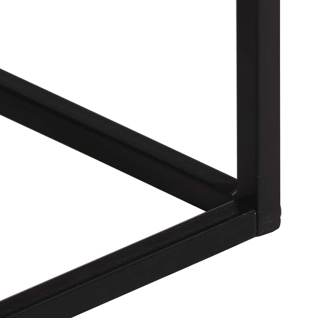 vidaXL Stolik konsolowy, 110x30x75 cm, lite drewno z odzysku i żelazo