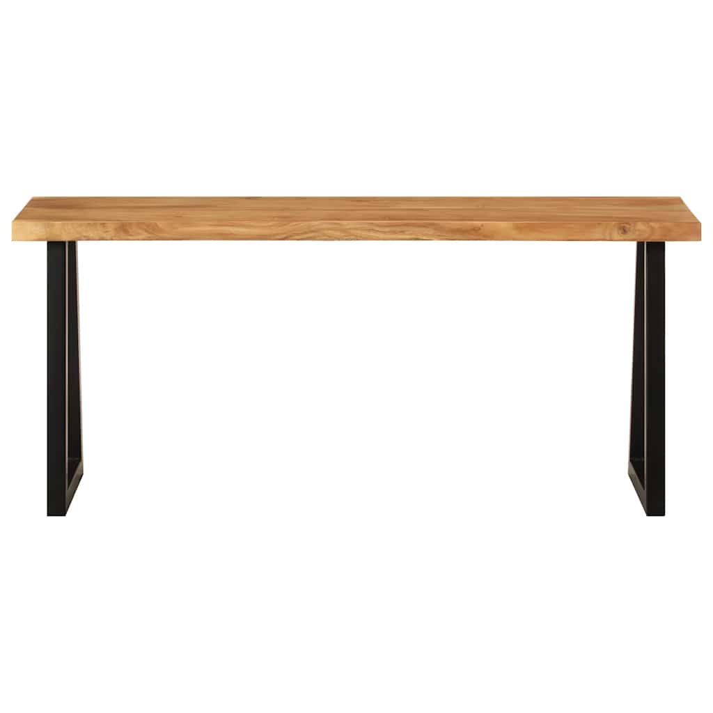 vidaXL Ławka z naturalną krawędzią drewna, 105 cm, drewno akacjowe