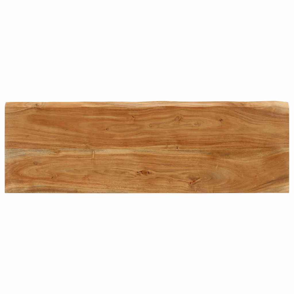 vidaXL Ławka z naturalną krawędzią drewna, 105 cm, drewno akacjowe