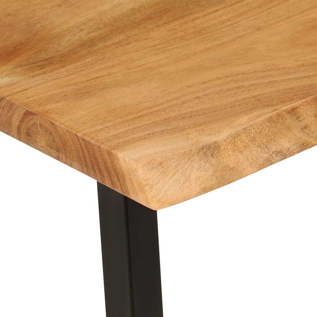 vidaXL Ławka z naturalną krawędzią drewna, 105 cm, drewno akacjowe
