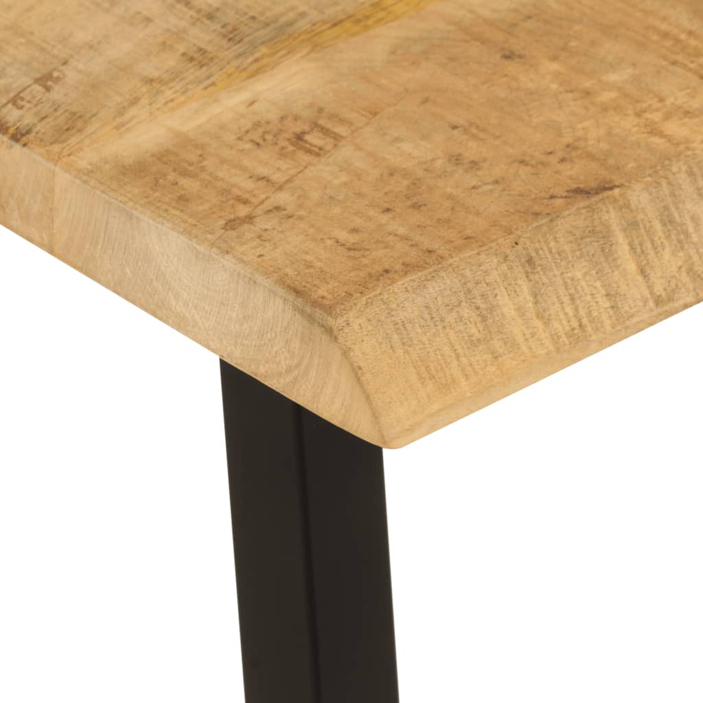 vidaXL Ławka z naturalną krawędzią drewna, 105 cm, lite drewno mango