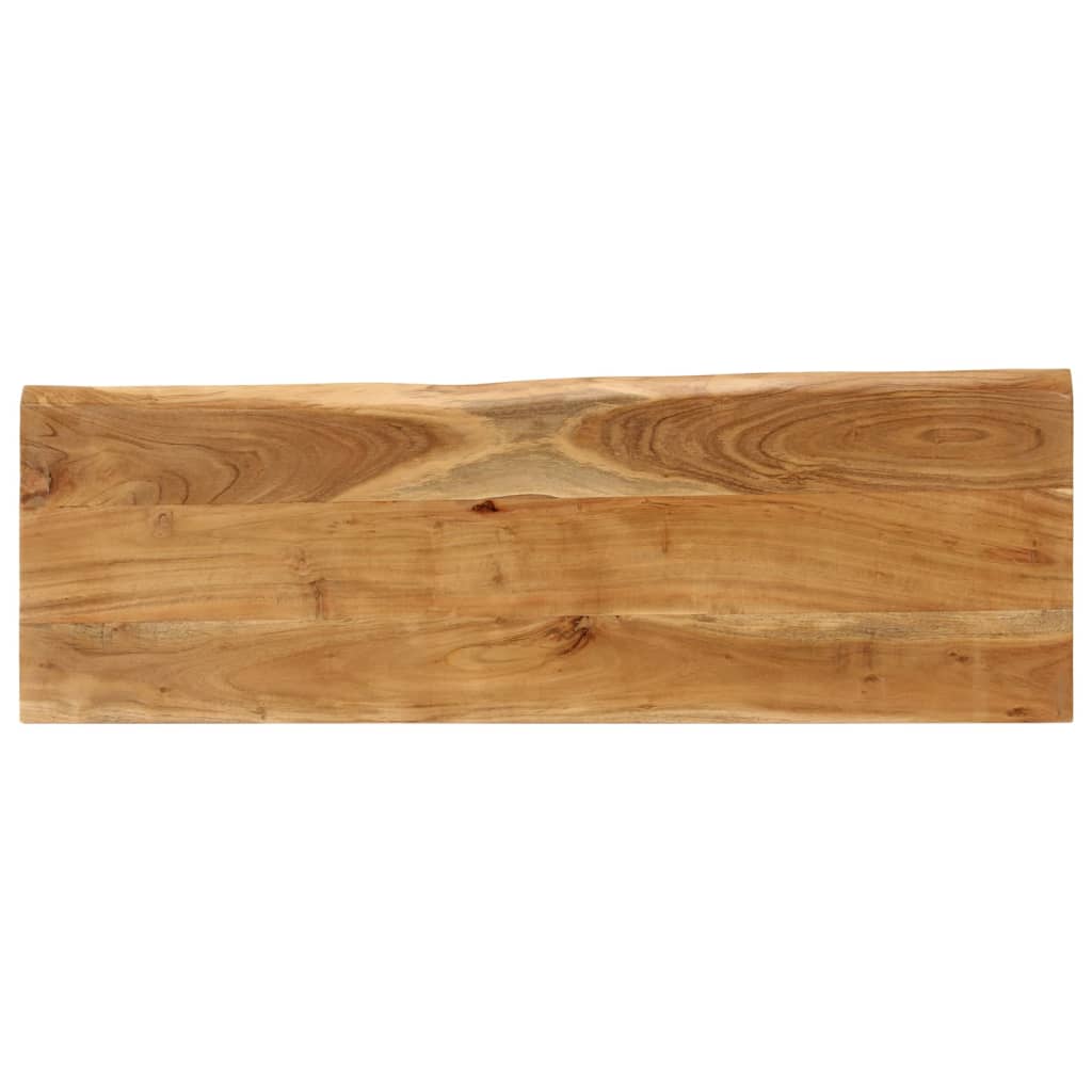vidaXL Ławka z naturalną krawędzią drewna, 105 cm, drewno akacjowe