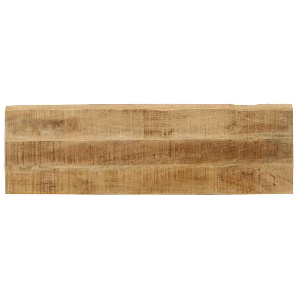 vidaXL Ławka z naturalną krawędzią drewna, 105 cm, lite drewno mango