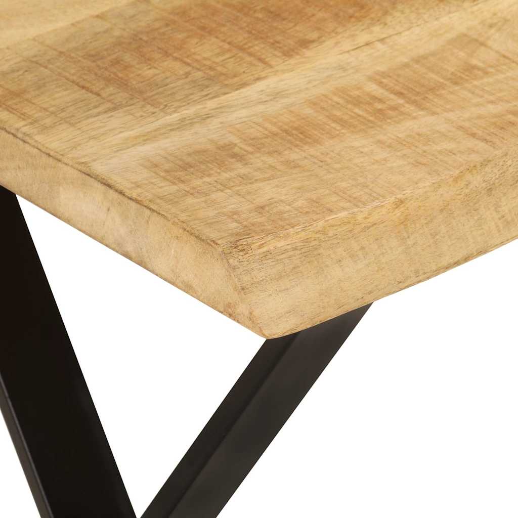 vidaXL Ławka z naturalną krawędzią drewna, 105 cm, lite drewno mango