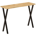 vidaXL Stolik konsolowy z naturalną krawędzią, 105x33x76 cm, mango