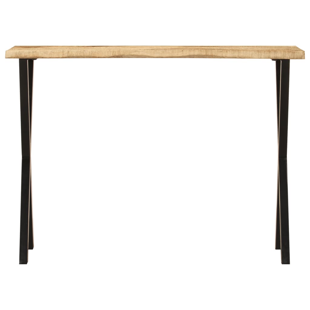 vidaXL Stolik konsolowy z naturalną krawędzią, 105x33x76 cm, mango