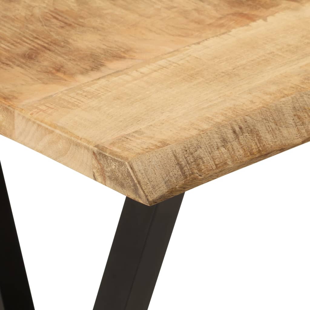 vidaXL Stolik konsolowy z naturalną krawędzią, 105x33x76 cm, mango