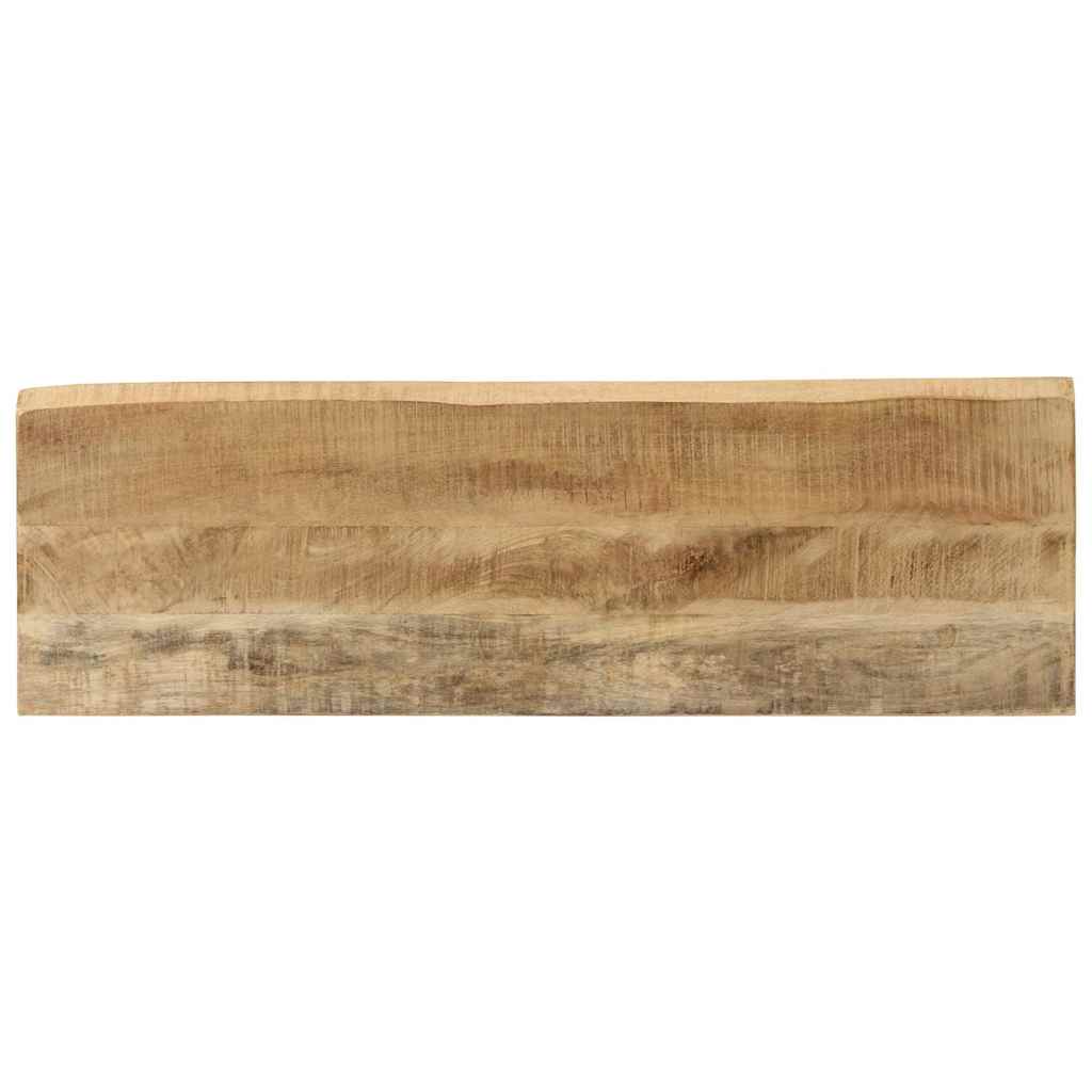 vidaXL Stolik konsolowy z naturalną krawędzią, 105x33x76 cm, mango
