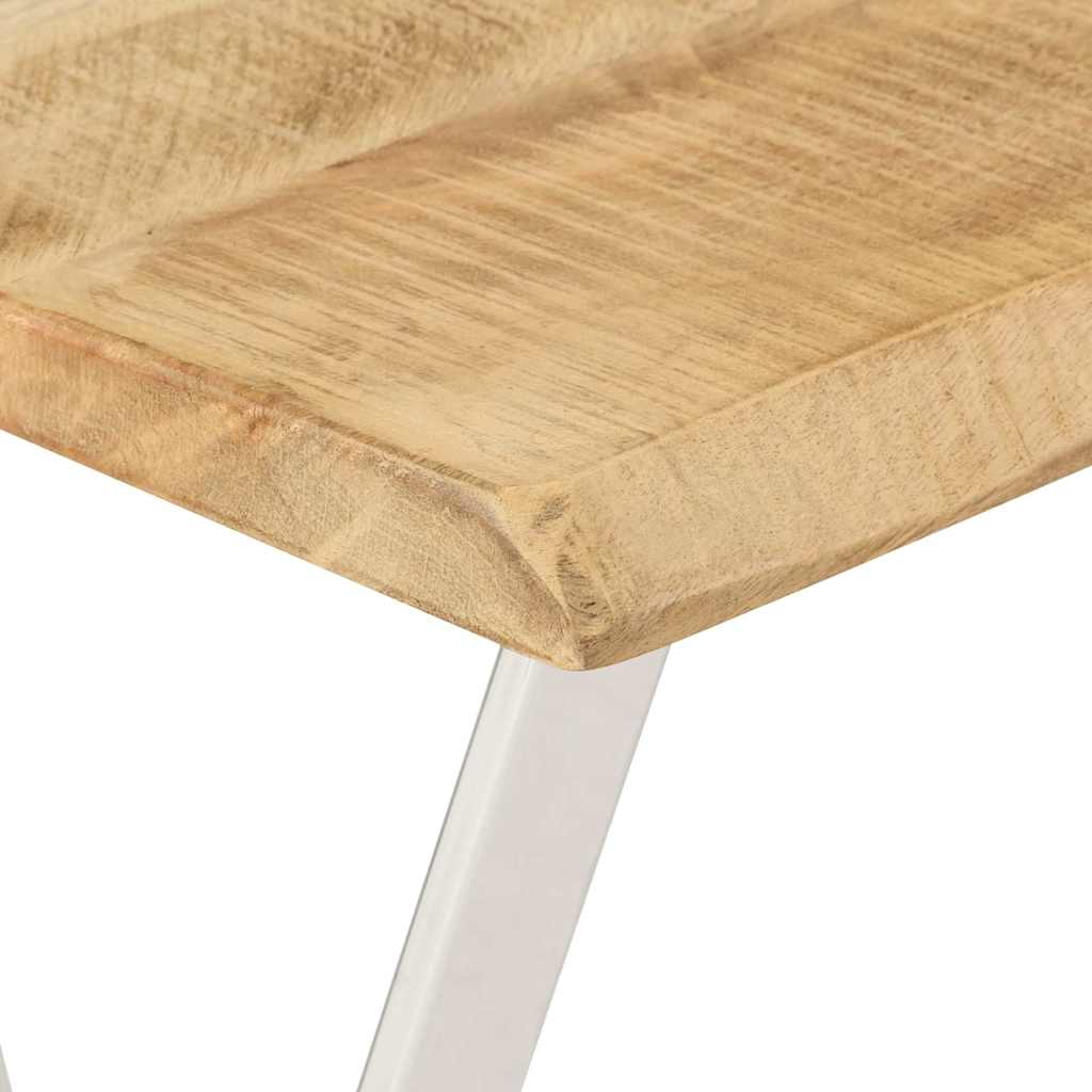 vidaXL Stolik konsolowy z naturalną krawędzią, 105x33x76 cm, mango