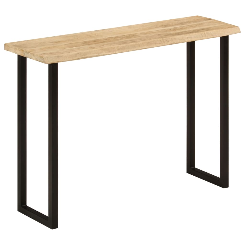 vidaXL Stolik konsolowy z naturalną krawędzią, 105x33x76 cm, mango