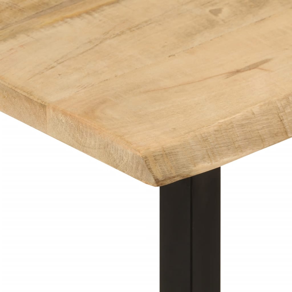vidaXL Stolik konsolowy z naturalną krawędzią, 105x33x76 cm, mango