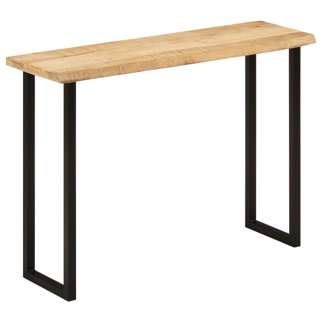 vidaXL Stolik konsolowy z naturalną krawędzią, 105x33x76 cm, mango