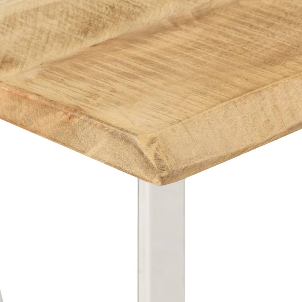 vidaXL Stolik konsolowy z naturalną krawędzią, 105x33x76 cm, mango