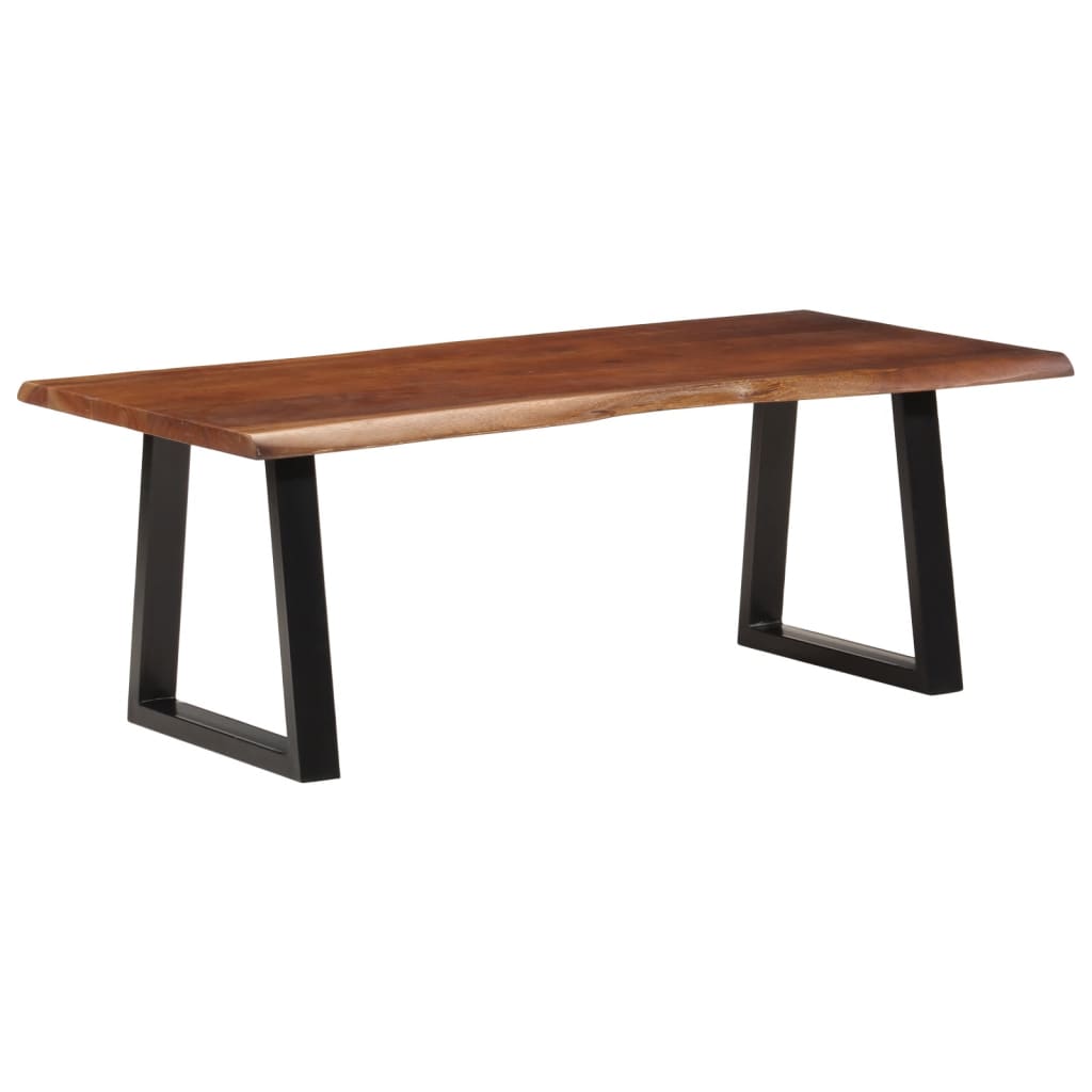 vidaXL Stolik kawowy, miodowy brąz, 110x55x40 cm, lite drewno akacjowe