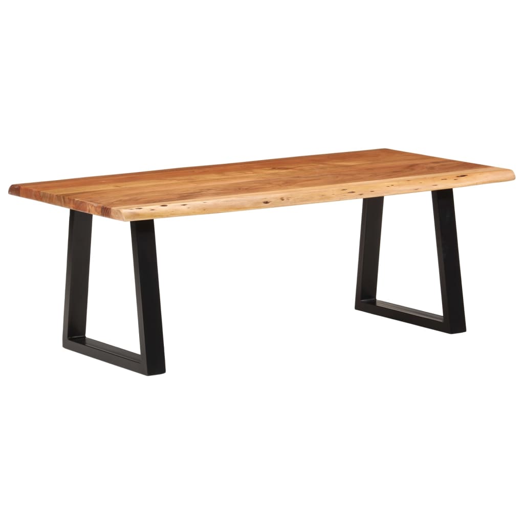 vidaXL Stolik kawowy, 110x55x40 cm, lite drewno akacjowe