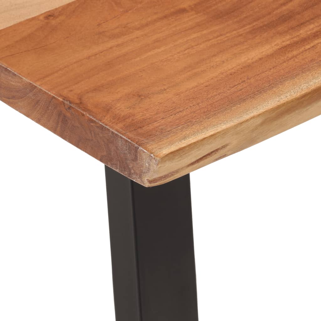 vidaXL Stolik kawowy, 110x55x40 cm, lite drewno akacjowe