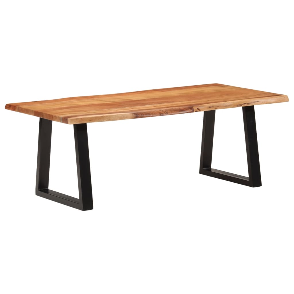 vidaXL Stolik kawowy, 110x55x40 cm, lite drewno akacjowe