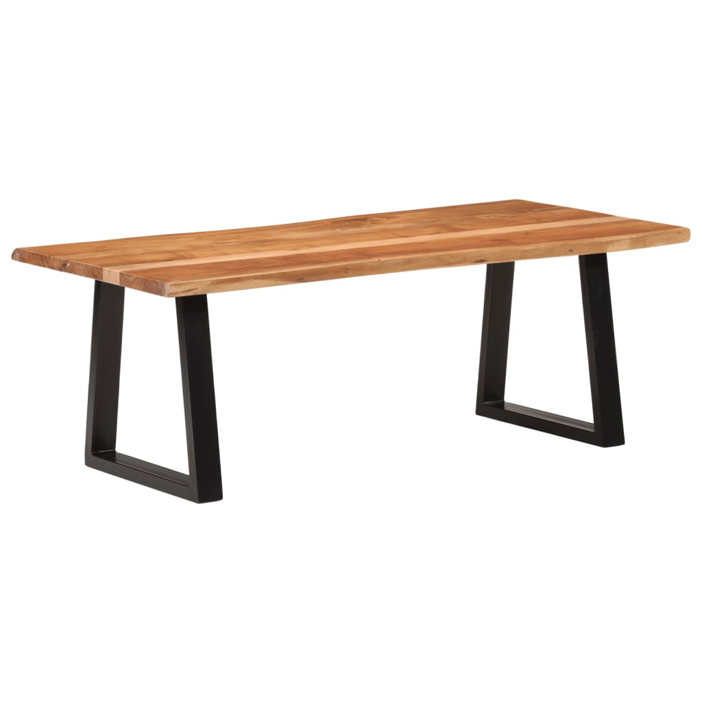 vidaXL Stolik kawowy, 110x55x40 cm, lite drewno akacjowe