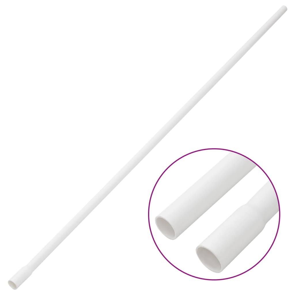 vidaXL Rura elektroinstalacyjna z zaciskami, Ø16 mm, 10 m, PVC