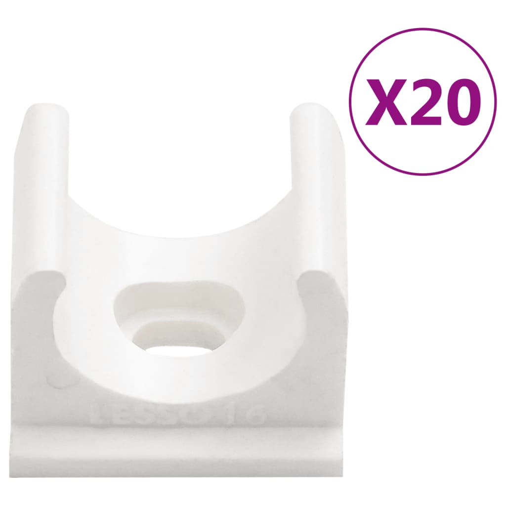 vidaXL Rura elektroinstalacyjna z zaciskami, Ø16 mm, 10 m, PVC