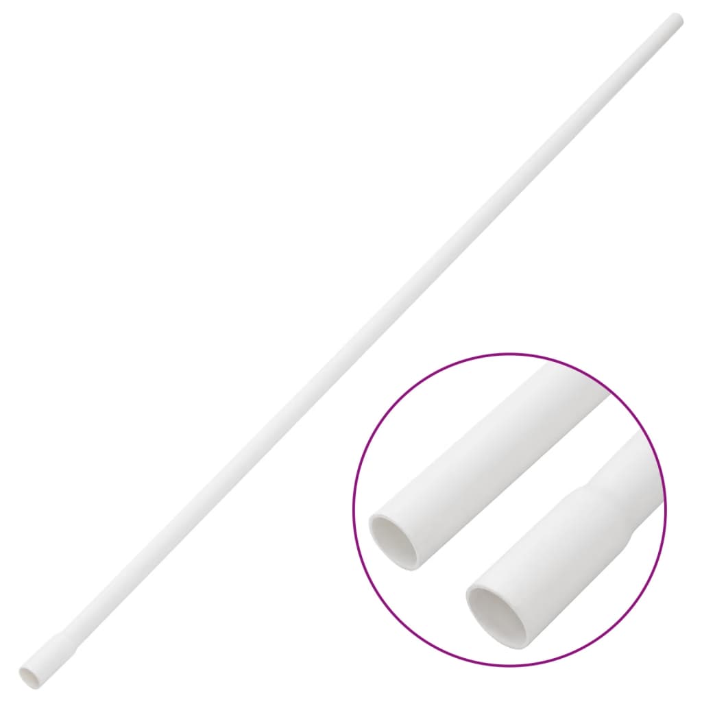 vidaXL Rura elektroinstalacyjna z zaciskami, Ø16 mm, 30 m, PVC