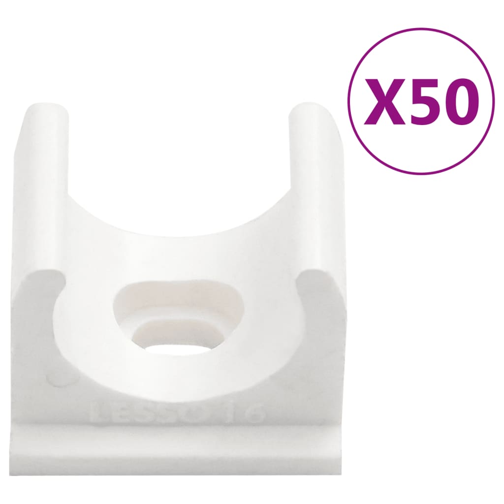 vidaXL Rura elektroinstalacyjna z zaciskami, Ø16 mm, 30 m, PVC