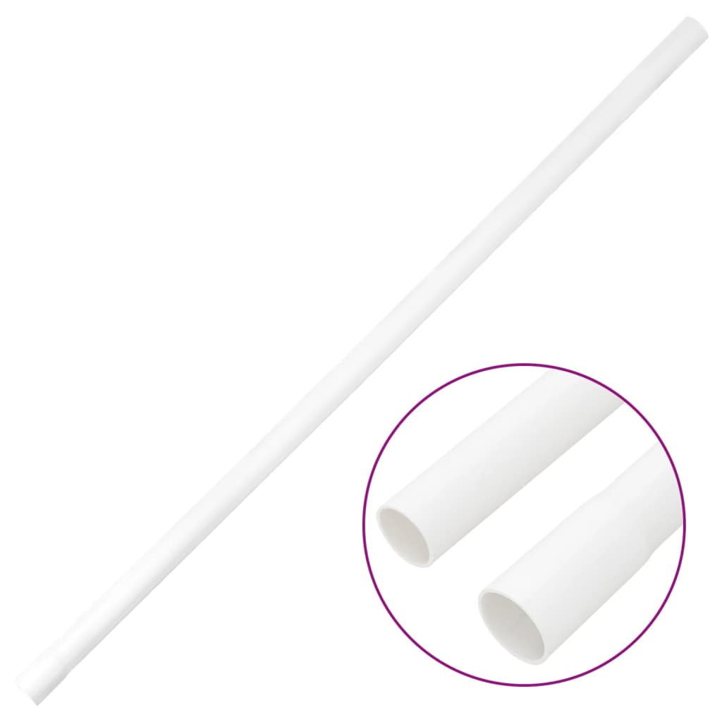 vidaXL Rura elektroinstalacyjna z zaciskami, Ø20 mm, 30 m, PVC