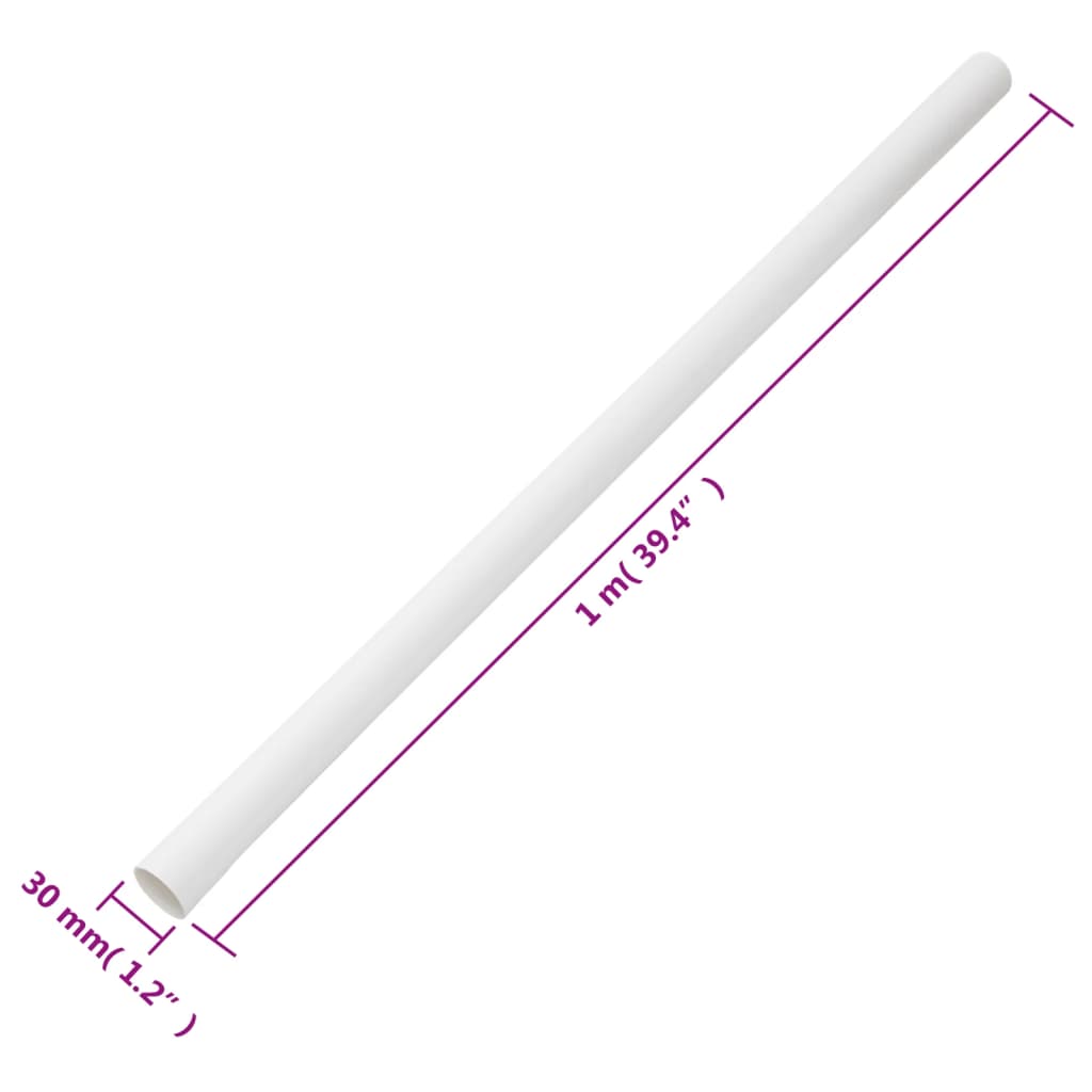 vidaXL Rura elektroinstalacyjna, Ø30 mm, 10 m, PVC