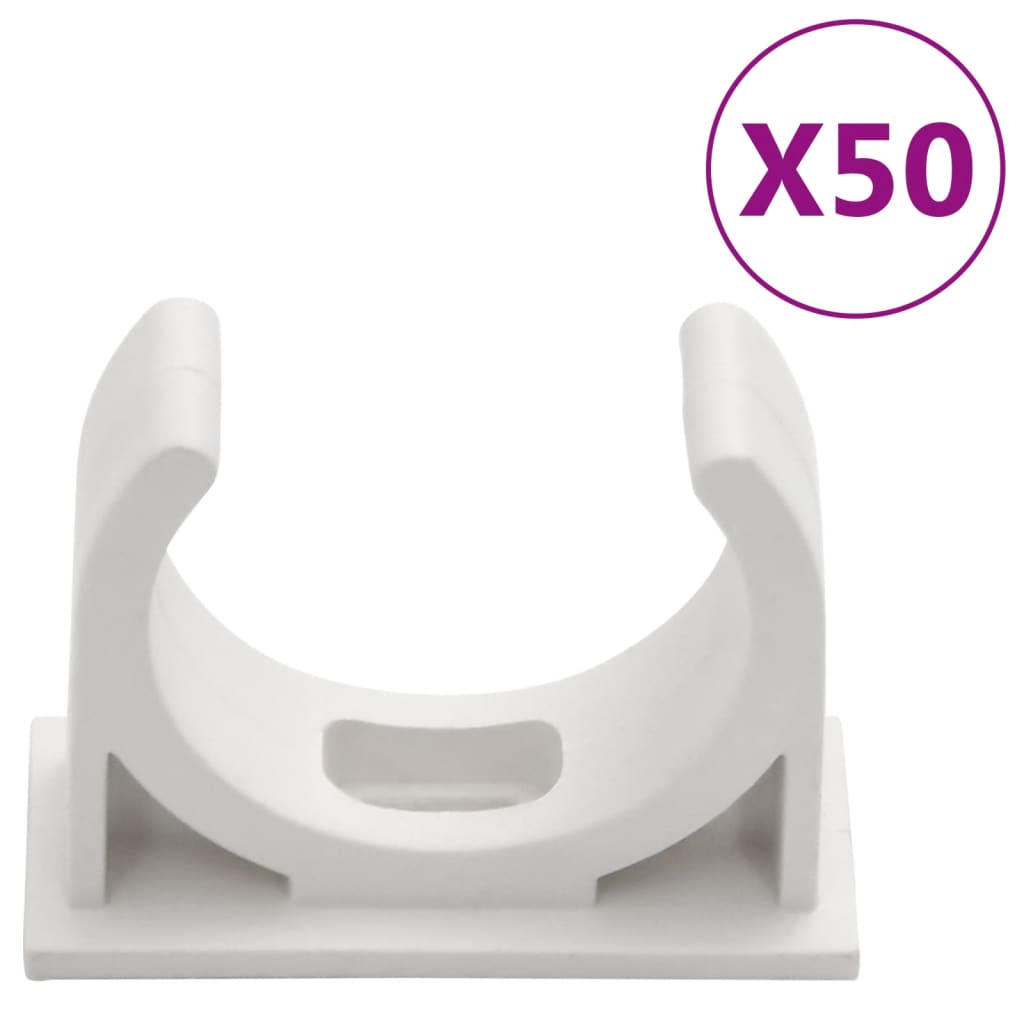 vidaXL Rura elektroinstalacyjna z zaciskami, Ø30 mm, 30 m, PVC