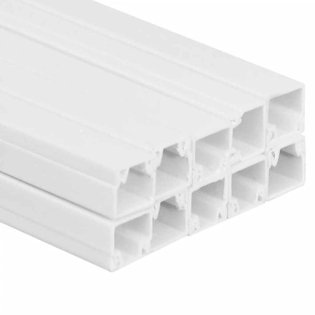 vidaXL Kanał elektroinstalacyjny, 30x15 mm, 10 m, PVC