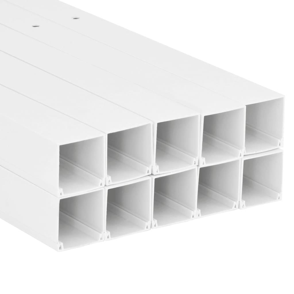 vidaXL Kanał elektroinstalacyjny, 33x33 mm, 10 m, PVC