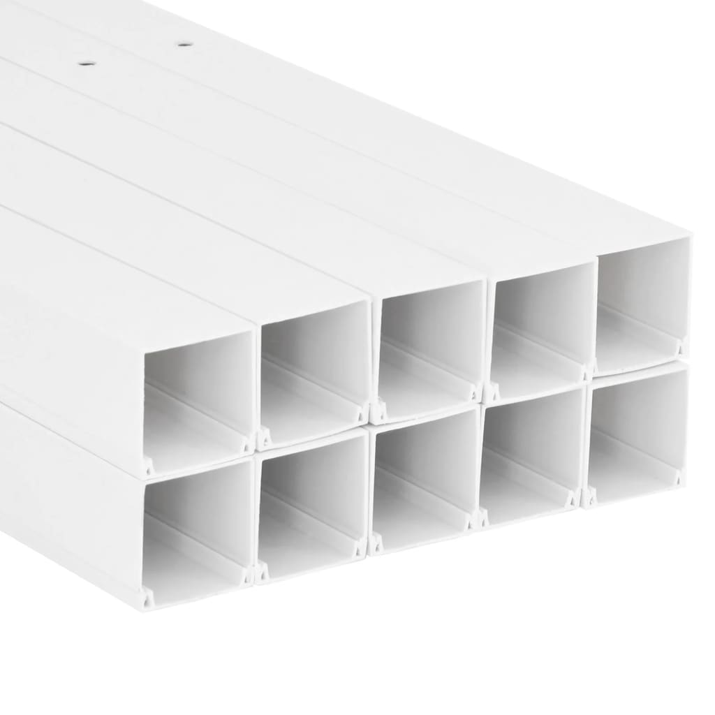 vidaXL Kanał elektroinstalacyjny, 40x40 mm, 10 m, PVC